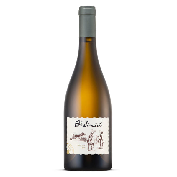 Edi Simcic Triton Lex 2018 Cuvée Weißwein aus Slowenien von Edi Simcic. Chardonnay, Sauvignon und Ribolla Gialla sind die Weißweinsorten.