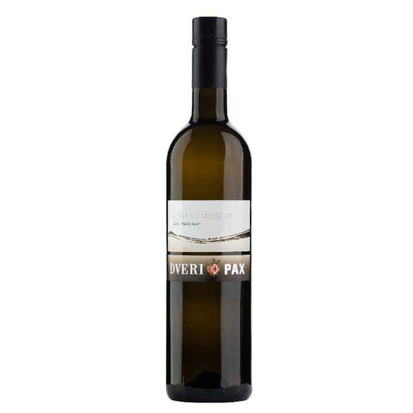 Dveri-Pax Rumeni Muskat. Gelber Muskateller aus Slowenien vom Weingut Dveri-Pax. Trockener Weißwein der fruchtigen Art.